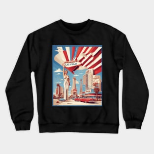 Las Vegas United States of America Tourism Vintage Poster Crewneck Sweatshirt